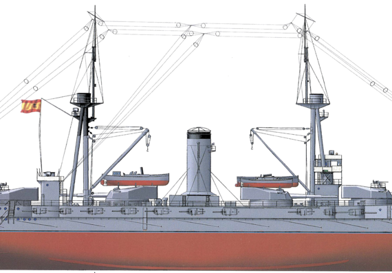 Корабль SNS Espana [Battleship] (1931) - чертежи, габариты, рисунки